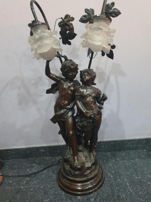 Sculpture/lampe auguste Moreau, Maison & Meubles, Accessoires pour la Maison | Colonnes & Piliers, Comme neuf, Enlèvement