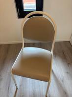 Stoelen met metalen frame, Huis en Inrichting, Ophalen, Gebruikt, Wit, Metaal