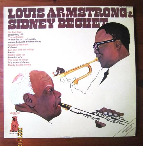 33 T-vinyl "Louis Armstrong & Sidney Bechet", Cd's en Dvd's, Vinyl | Jazz en Blues, Gebruikt, Jazz en Blues, Verzenden