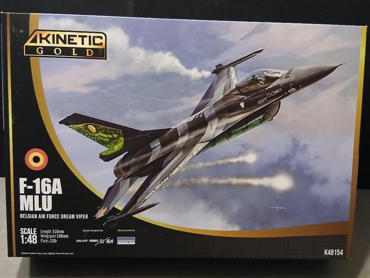 Kinetisch (K48154): F-16A mLu „Dream Viper” op 1/48, Hobby en Vrije tijd, Modelbouw | Vliegtuigen en Helikopters, Nieuw, Vliegtuig