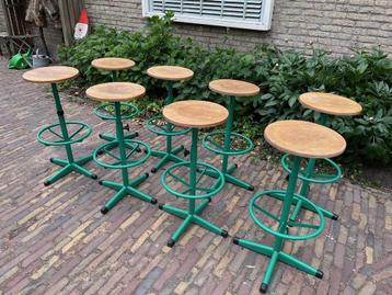 10 Unieke Dykmeyer Industriele/Vintage Barkrukken 79 cm hoog beschikbaar voor biedingen