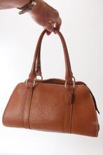 cognac leder handtas, Ophalen of Verzenden, Gebruikt, Bruin, Handtas