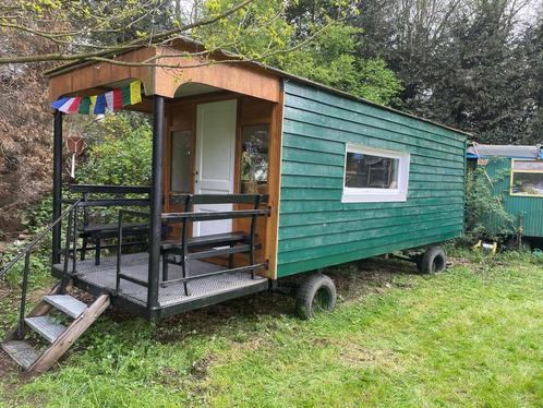 Charmante woonwagen te koop, Caravans en Kamperen, Stacaravans, tot en met 2, Ophalen