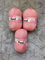 3 bollen 100gr Pastel - roze, 100% acryl, Verzenden, Zo goed als nieuw, Breien, Wol of Garen