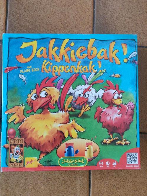 Jakkiebak kippenkak, Hobby en Vrije tijd, Gezelschapsspellen | Overige, Gebruikt, Een of twee spelers, Drie of vier spelers, Ophalen of Verzenden