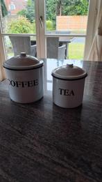 Bewaardoos koffie en thee met deksel, Antiek en Kunst, Ophalen of Verzenden
