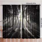 8 élégants Rideaux de forêt Brumeuse Gothique. - NEUF, Neuf, 100 à 150 cm, Brun, 150 à 200 cm