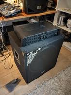 Passieve 18inch subwoofer met of zonder versterker, Ophalen, Zo goed als nieuw, 120 watt of meer, Subwoofer