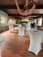 30 witte patytafelhoezen, Ophalen, Zo goed als nieuw