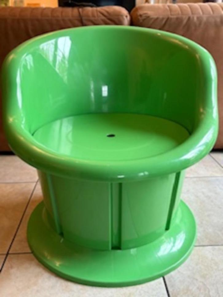 Groene stoel Ikea vintage, Huis en Inrichting, Stoelen, Zo goed als nieuw, Eén, Kunststof, Overige kleuren, Ophalen