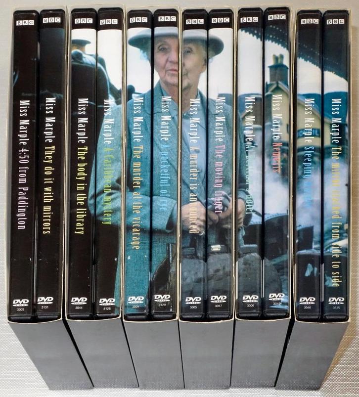 Miss Marple complete,12-delige DVD box set met Joan Hickson, Cd's en Dvd's, Dvd's | Thrillers en Misdaad, Zo goed als nieuw, Detective en Krimi