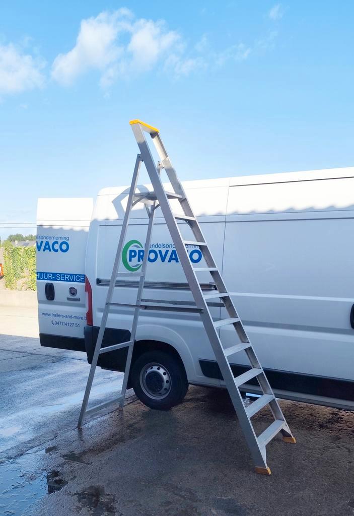 Industriële trapladder, ideaal voor snoeiwerk, Tuin en Terras, Hand-tuingereedschap, Zo goed als nieuw, Ophalen