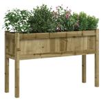 Plantenbak HenkJan met poten 110x31x70 cm geïmpregneerd, 100 cm of meer, Verzenden, Nieuw, Tuin