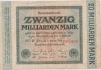 Zwanzig Milliarden Mark 1923, Postzegels en Munten, Verzenden