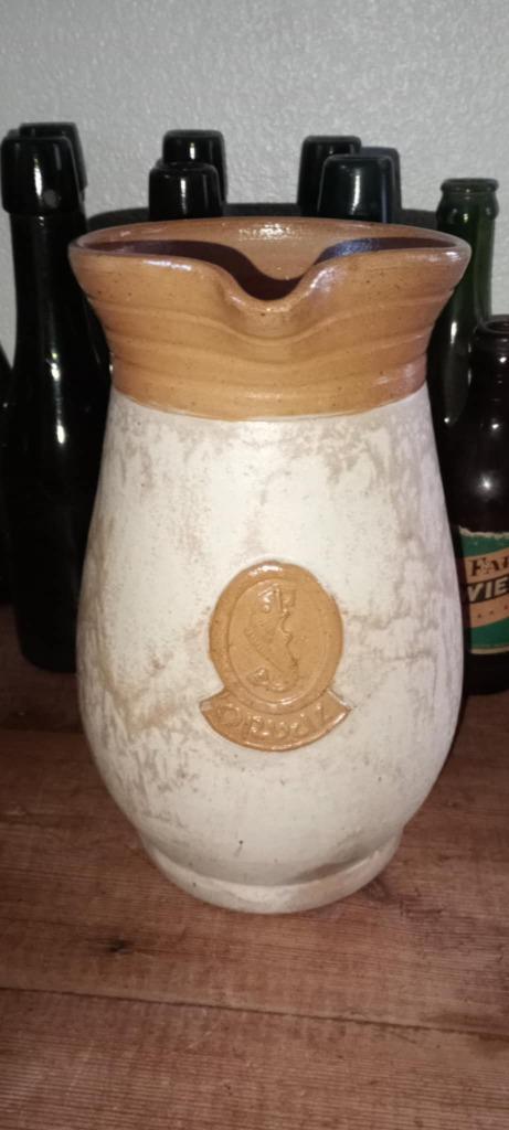 Brasserie bierkan in steengoed Orval, Verzamelen, Biermerken, Gebruikt, Overige typen, Ophalen of Verzenden