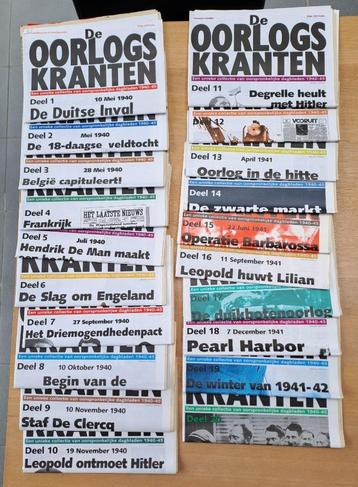 100 oorlogskranten WO II - volledige reeks beschikbaar voor biedingen