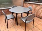 Ronde tafel met 4 stoelen, Ophalen, Gebruikt, 100 tot 150 cm, Rond