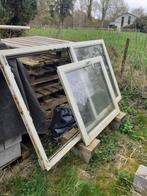 Buitenvenster pvc, vast deel en opengaand deel,., Doe-het-zelf en Bouw, Raamkozijnen en Schuifdeuren, Ophalen, Gebruikt