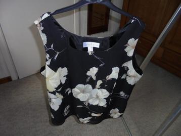 1 BLOUSE "noir et beige "T.48 " NEUF " UN JOUR - AILLEURS beschikbaar voor biedingen