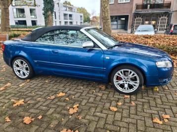 Audi A4 cabrio 1.8t s-line van 2006 met 208000km, Autos, Cuir, Achat, Cabriolet, Boîte manuelle