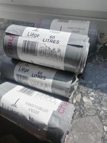 Luikse vuilniszakken van 60 liter. Grijs.  beschikbaar voor biedingen