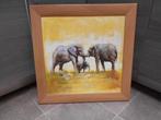 Moderne kader "Olifanten ", Huis en Inrichting, Woonaccessoires | Wanddecoraties, Ophalen of Verzenden, Zo goed als nieuw