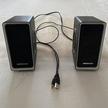 Medion stereo luidsprekersset voor pc beschikbaar voor biedingen