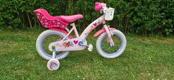 Paw patrol meisjesfiets met poppenzitje en mandje  beschikbaar voor biedingen