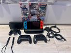 Nintendo Switch + 6 games + 128GB kaart – complete set, Games en Spelcomputers, Ophalen, Zo goed als nieuw, Switch Original