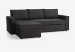 Bedbank chaise longue MARSLEV donkergrijze stof, Ophalen, Gebruikt, Driepersoons, Stof