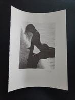 Silhouette - originele litho - gesigneerd., Ophalen of Verzenden