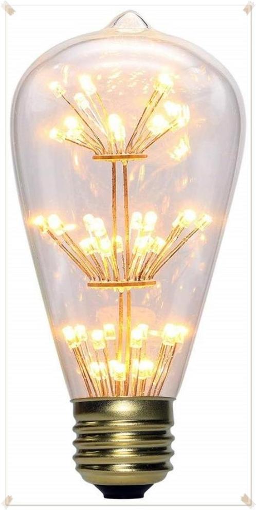 IN THE LOOP – AMPOULES LED “FIREWORK GOLD” NEUVES (2), Huis en Inrichting, Lampen | Losse lampen, Nieuw, Gloeilamp, E27 (groot)