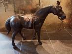 groot lederen paard 60 cm h  80 cm lang, Antiek en Kunst, Ophalen of Verzenden