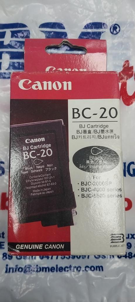 Canon BC-20 - Noir - original - cartouche d'encre - pour BJC, Informatique & Logiciels, Fournitures d'imprimante, Comme neuf, Enlèvement ou Envoi