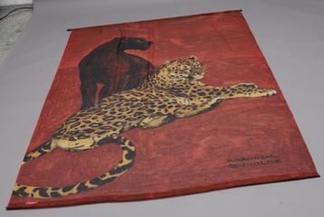 Print textiel “Jaguar and black Panther” Warwick Reynolds beschikbaar voor biedingen