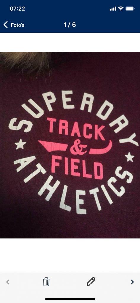 Superdry hoody XXS, Kleding | Dames, Truien en Vesten, Nieuw, Maat 34 (XS) of kleiner, Overige kleuren, Ophalen of Verzenden