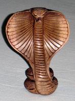 Eikenhouten COBRA gedetailleerd handgesneden beeld H31cm, Envoi