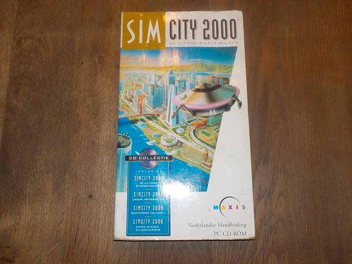 vintage PC CD-ROM spel Simcity 2000 cd collectie 1994 Maxis, Games en Spelcomputers, Games | Pc, Gebruikt, Simulatie, 1 speler