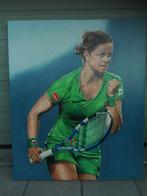 OLIEVERFSCHILDERWERK KIM CLIJSTERS IN ACTIE, Antiek en Kunst, Ophalen
