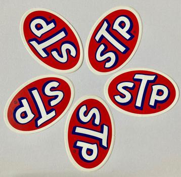 STP Vintage sticker  5 stuks !! prijs is voor de 5 samen . beschikbaar voor biedingen