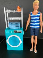 Mattel Ken met draaiende wasmachine (Barbie), Kinderen en Baby's, Speelgoed | Poppen, Ophalen of Verzenden, Zo goed als nieuw