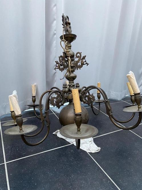 Antique Chandelier from Antwerp City Hall/stadhuis, Antiek en Kunst, Antiek | Verlichting, Ophalen