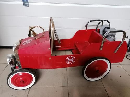 Vintage camion de pompier enfant à pédales, Kinderen en Baby's, Speelgoed | Buiten | Skelters, Gebruikt, Ophalen of Verzenden