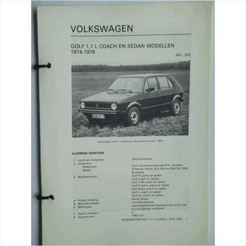 Volkswagen Golf 1 Vraagbaak losbladig 1974-1978 #2 Nederland, Boeken, Auto's | Boeken, Gelezen, Volkswagen, Ophalen of Verzenden