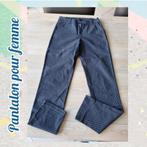 Pantalon pour femme-bleu avec motifs, Ophalen of Verzenden, Gedragen, Blauw, Lang