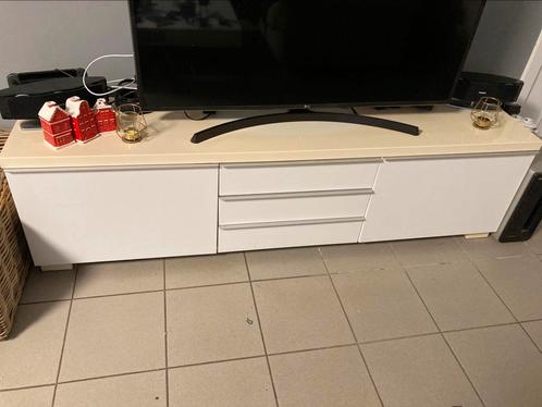 Ikea Besta Burs tv meubel 180 x 41 x 49 wit, Huis en Inrichting, Kasten |Televisiemeubels, Gebruikt, Minder dan 100 cm, 150 tot 200 cm