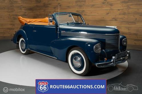Opel Kapitän Cabriolet 1939 | Route 66 auctions, Auto's, Oldtimers, Bedrijf, Te koop, Open dak, Opel, Benzine, Cabriolet, 2 deurs