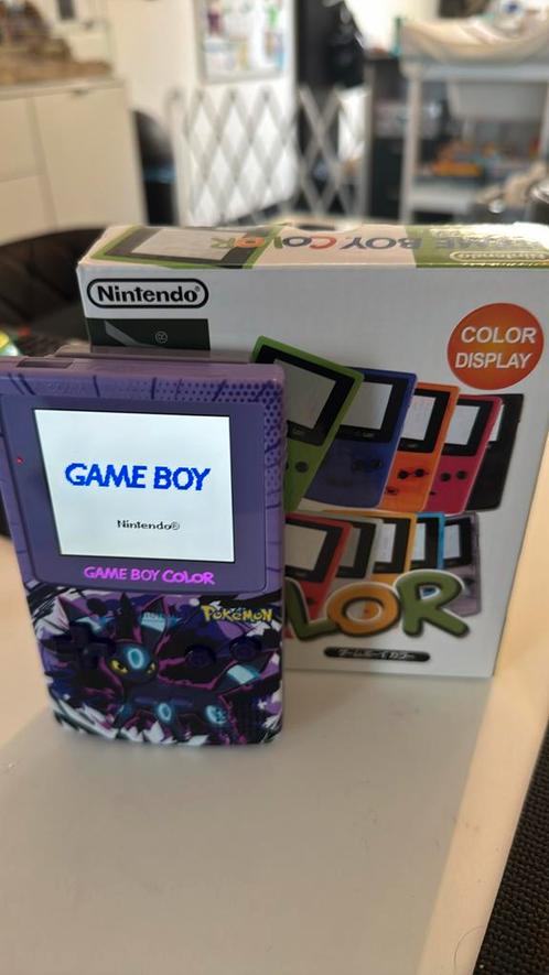 Customized Game Boy Color met originele doos + 108 games, Games en Spelcomputers, Spelcomputers | Nintendo Game Boy, Zo goed als nieuw
