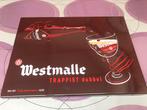 Westmalle dubbel emaillerie Belge reclamebord, Verzamelen, Ophalen of Verzenden, Zo goed als nieuw, Reclamebord