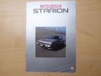 Brochure MITSUBISHI Starion, Nederlands, 19682, Livres, Autos | Brochures & Magazines, Envoi, Mitsubishi